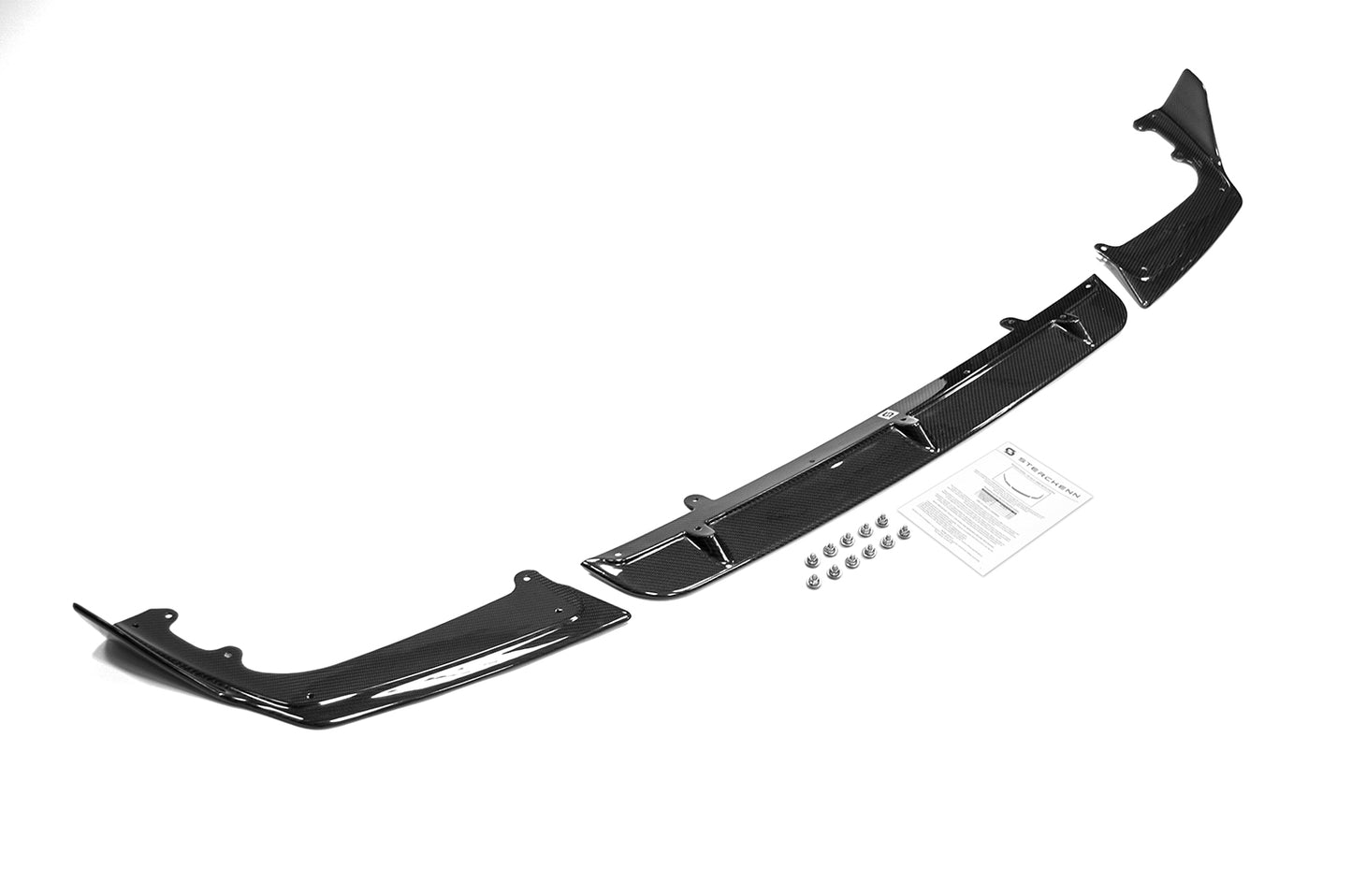 black splitter with instructions on white background