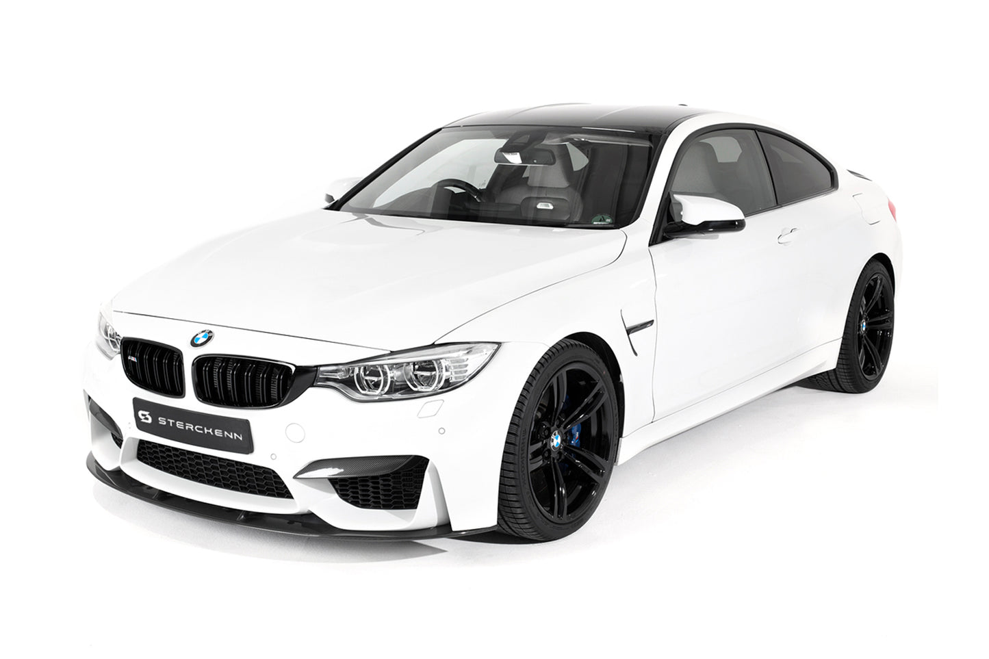 white bmw with sterckenn logo on white background