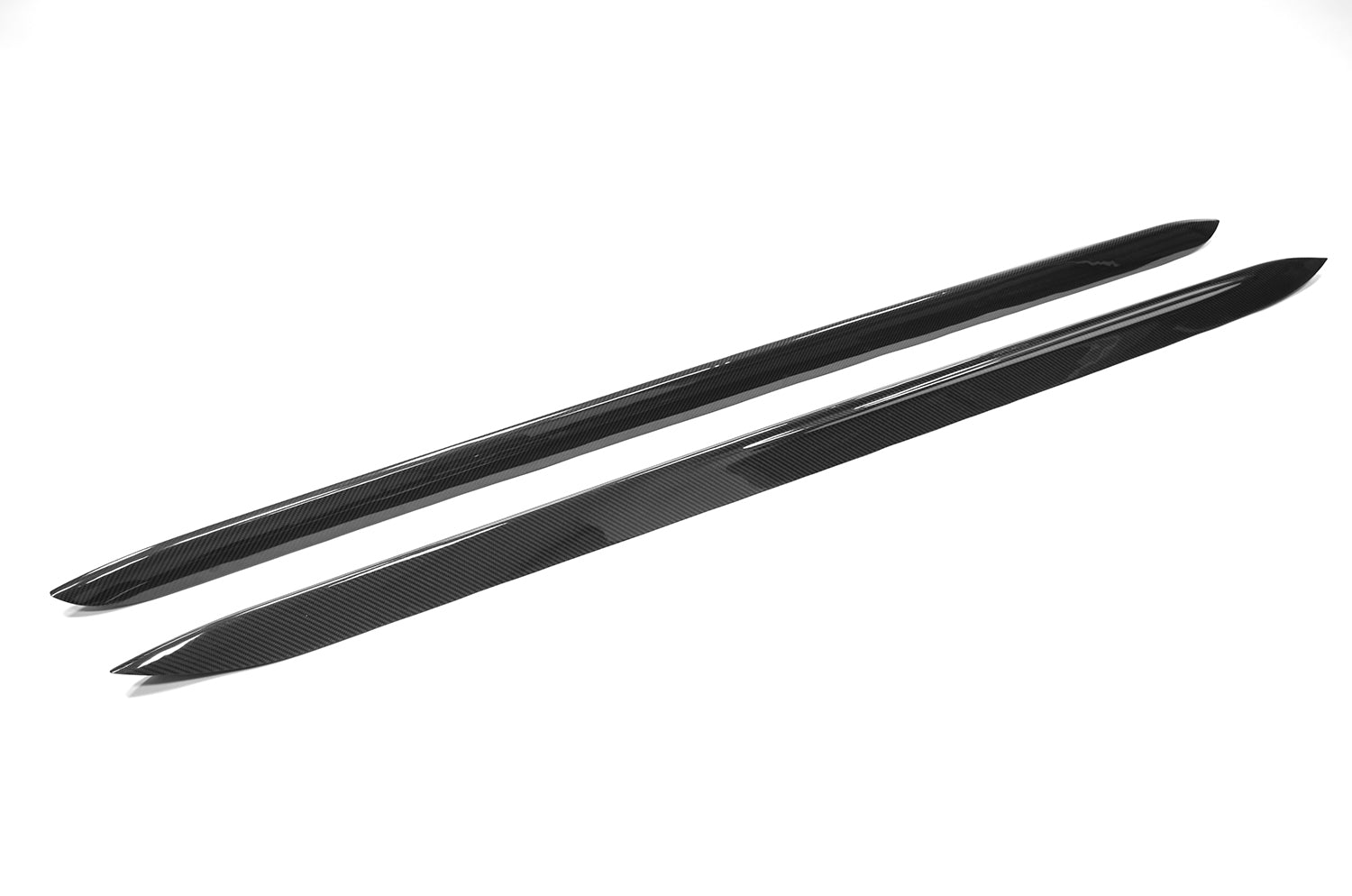 black car threshold on a white background