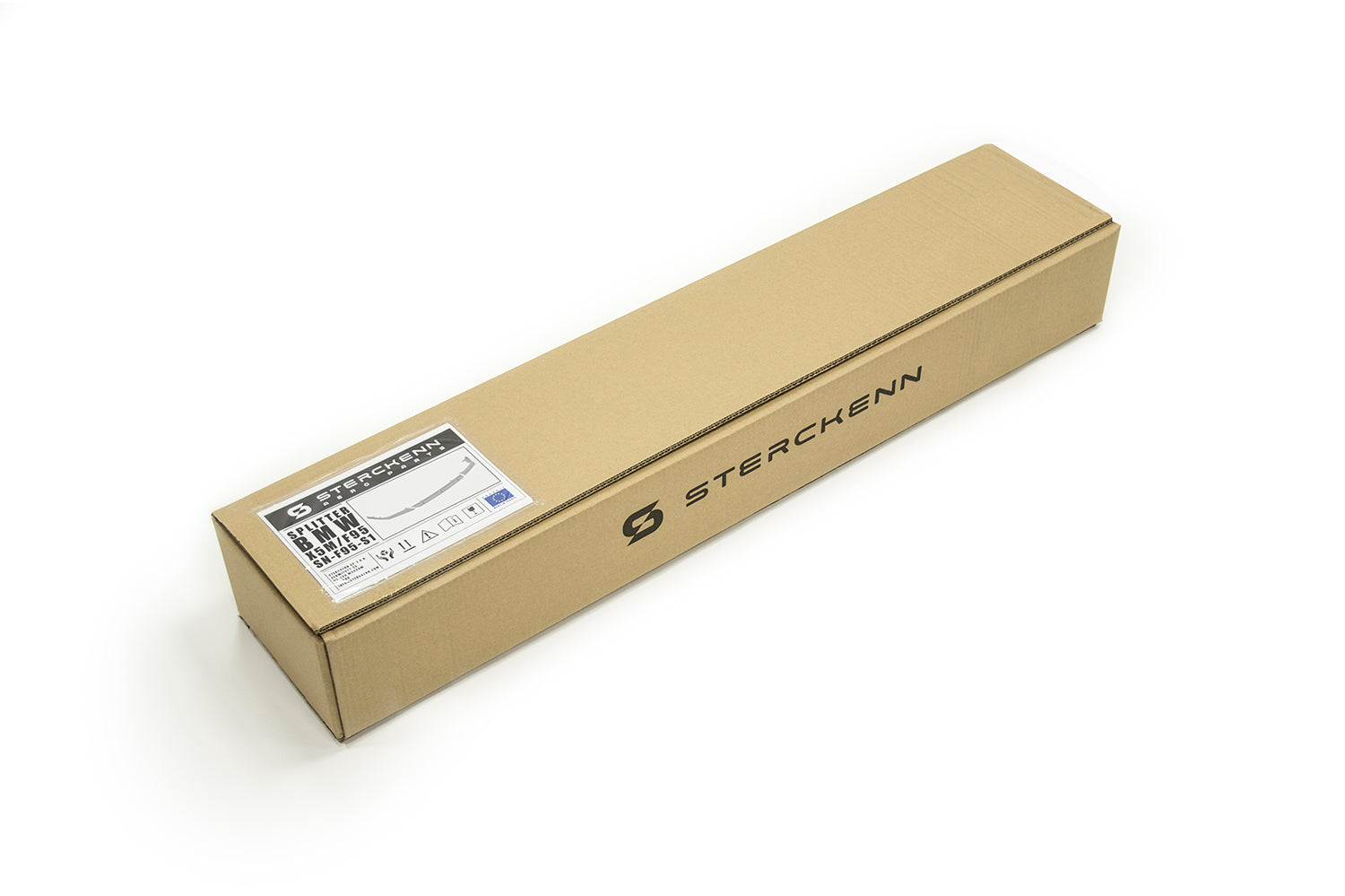 carton box with black sterckenn logo on white background